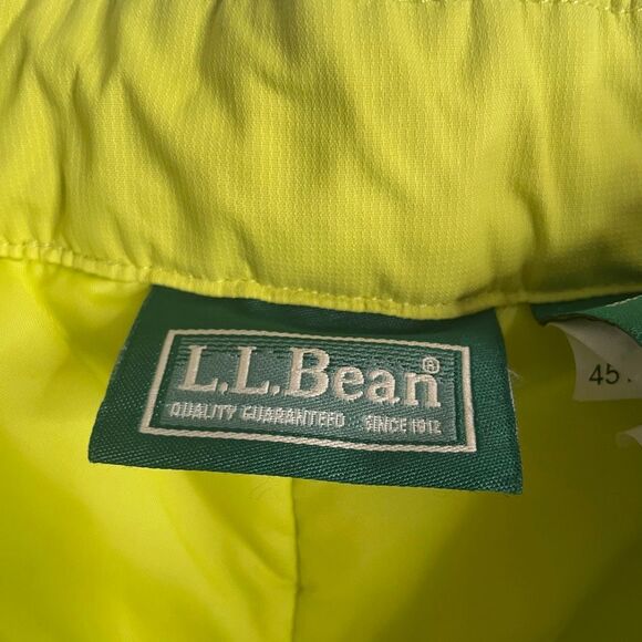 L.L. Bean Kids Cold Buster Snow Pants 12 Neon Lime Thinsulate Winter Warm School - Picture 3 of 11